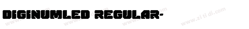 DigiNumLED Regular字体转换